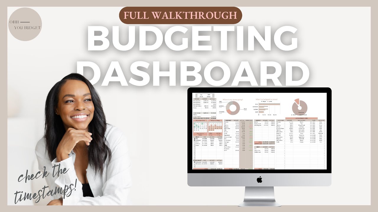 BUDGETING DASHBOARD WALKTHROUGH | OHH YOU BUDGET