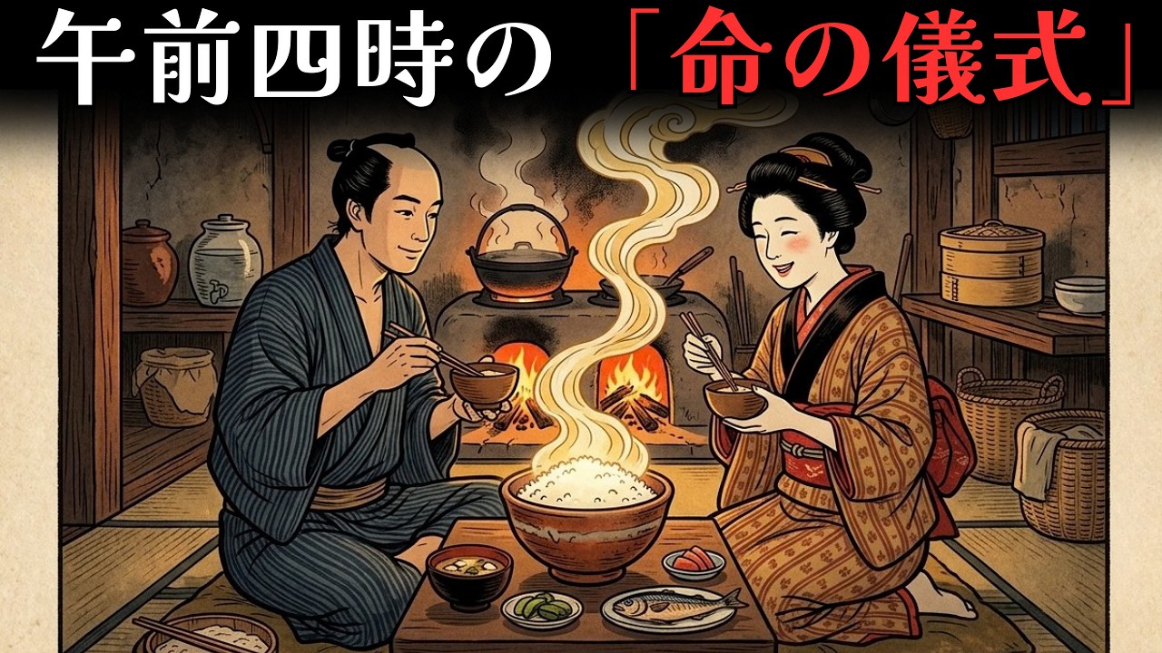 なぜ江戸の庶民は朝しか火を焚かなかったのか？一汁一菜に隠された幸福の正体【江戸時代の庶民】【江戸ログ】