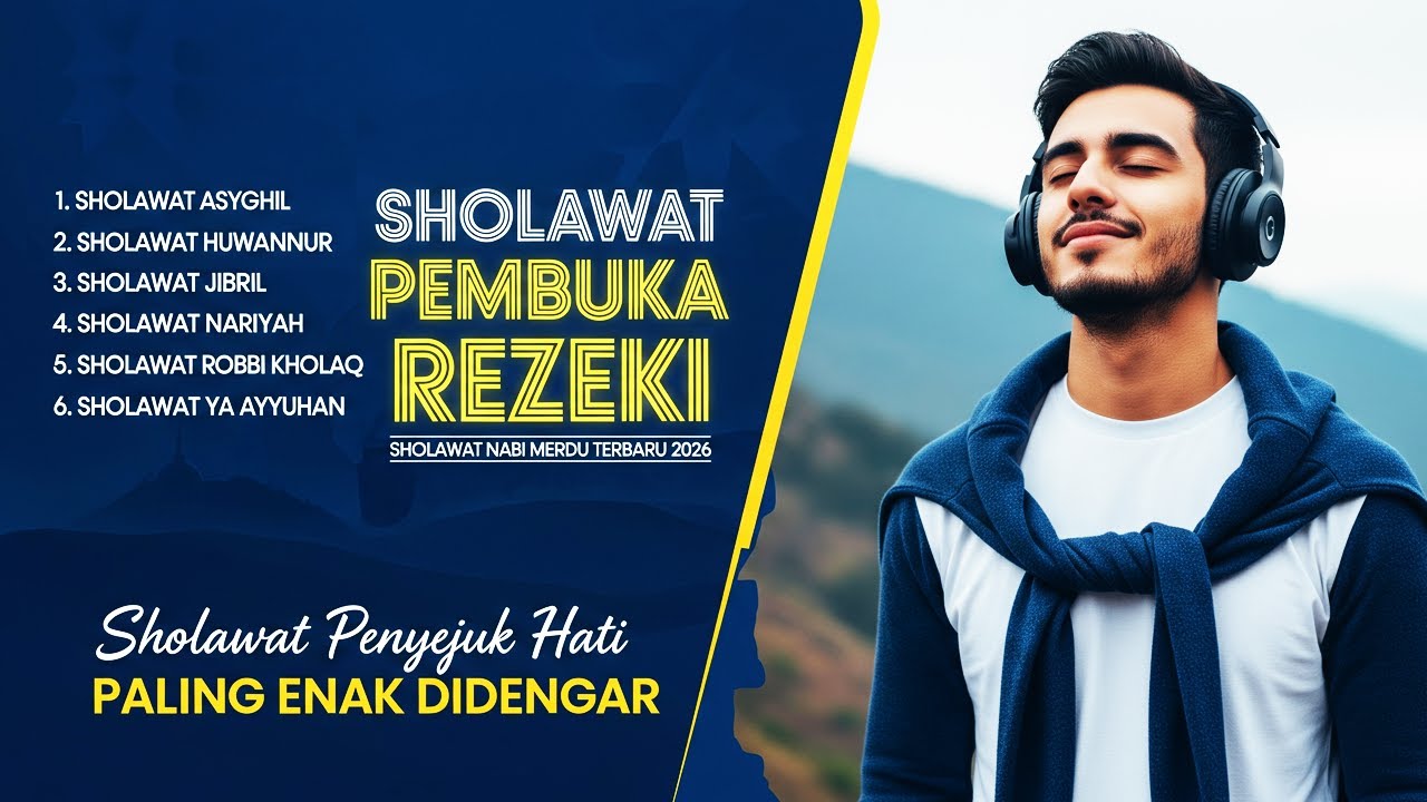 Sholawat Nabi Penyejuk Hati Dan Penenang Pikiran | Lagu Sholawat Untuk Tidur & Pembuka Rezeki