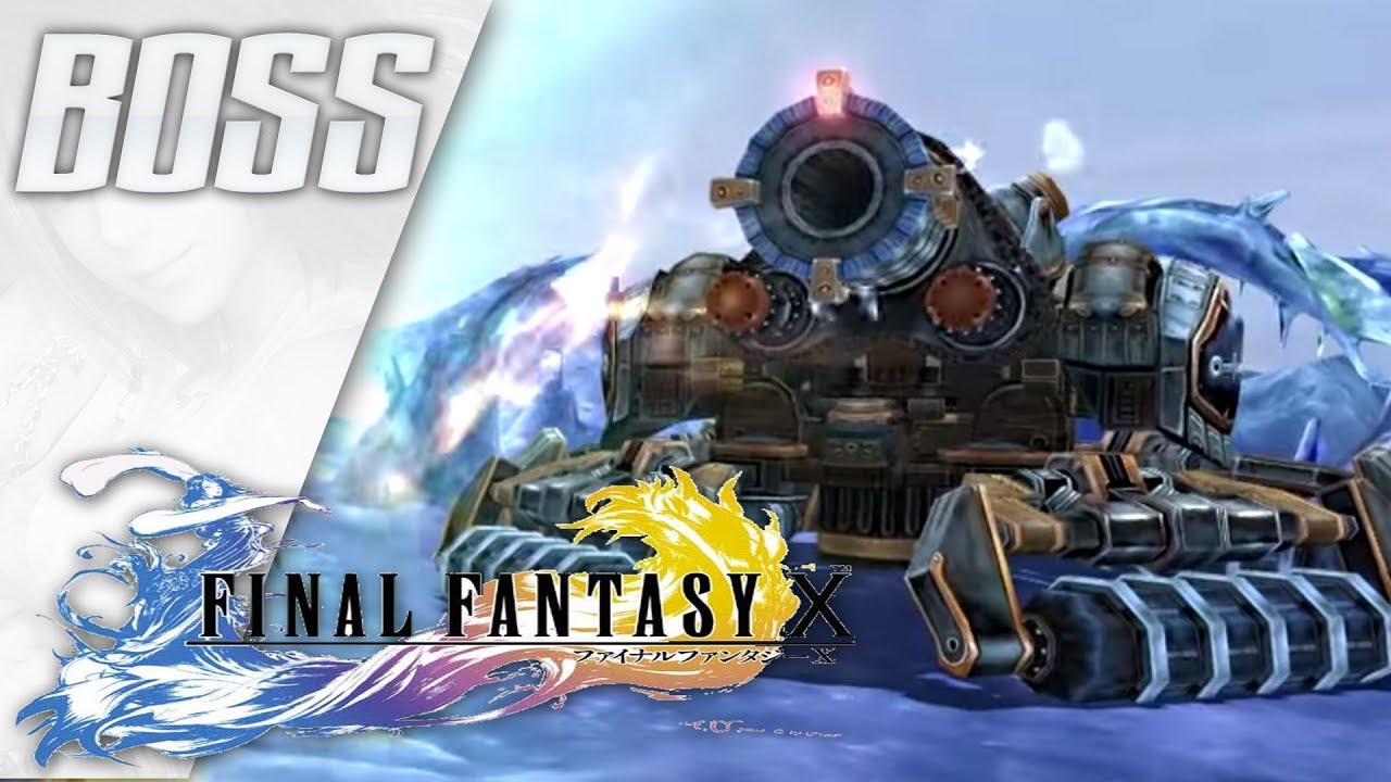 Final Fantasy X HD Remaster - Crawler Boss Battle (Al Bhed Gunner)