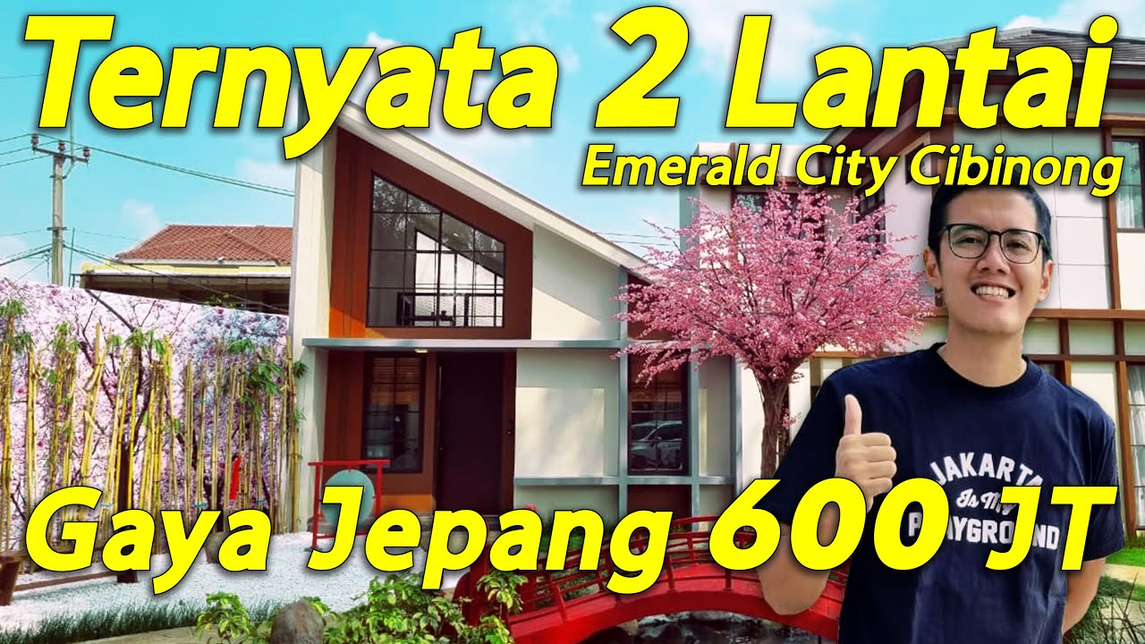 Rumah Unik Gaya Jepang Dengan Mezzanine Harga 600 Juta di Emerald City Cibinong