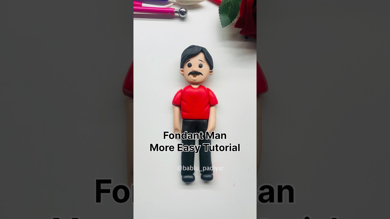 | How To Make Fondant Man Figure | Fondant Human figure | Fondant Topper @fondantcakes9292