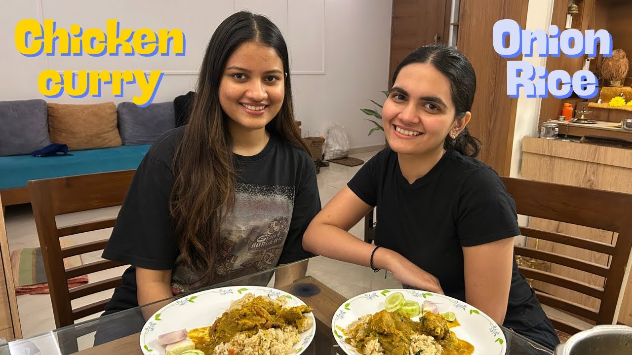 WE MADE CHICKEN CURRY & ONION RICE !!!