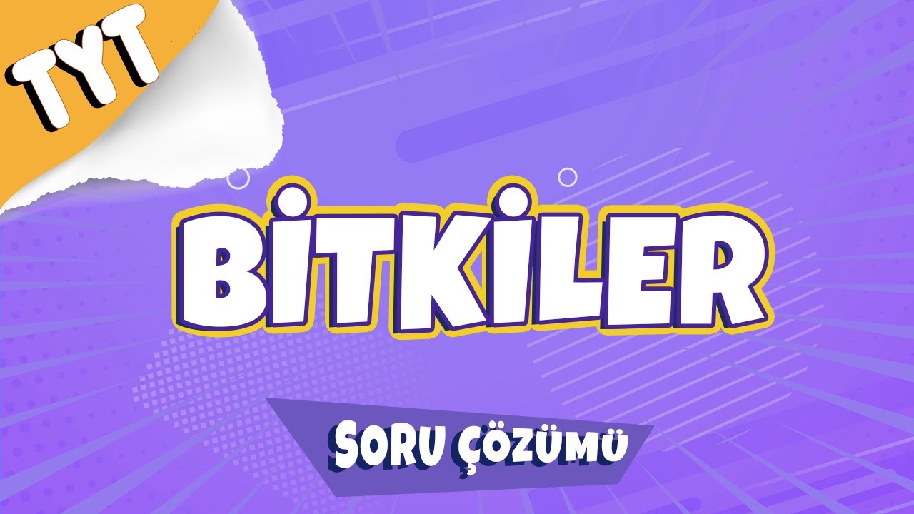 Bitkiler  Soru Çözümü | TYT 2022