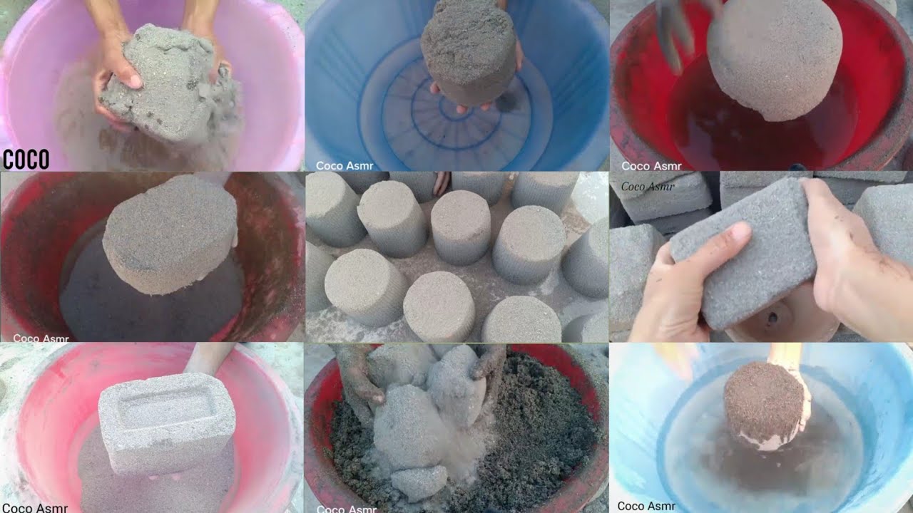 ASMR Edits Melting Pure Sand Texture Crumbling Compilation 🥰||Dry+Water 💦 crumbling ✨💥