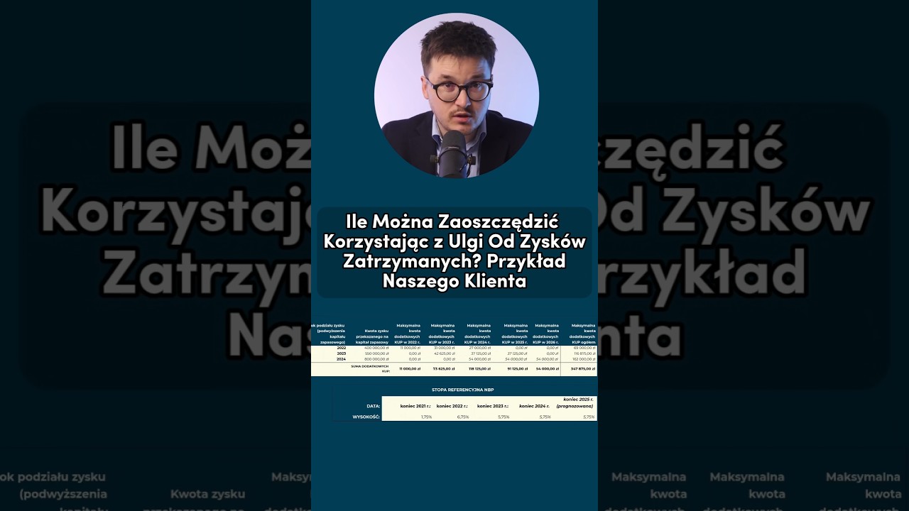 Ile Można Zaoszczędzić Korzystając z Ulgi Od Zysków Zatrzymanych? Przykład Naszego Klienta    