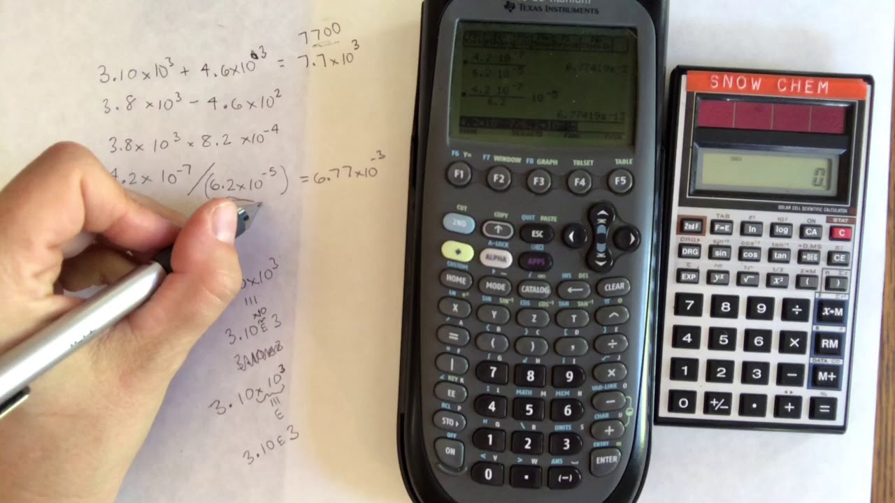 Scientific Notation in Your Calculator
