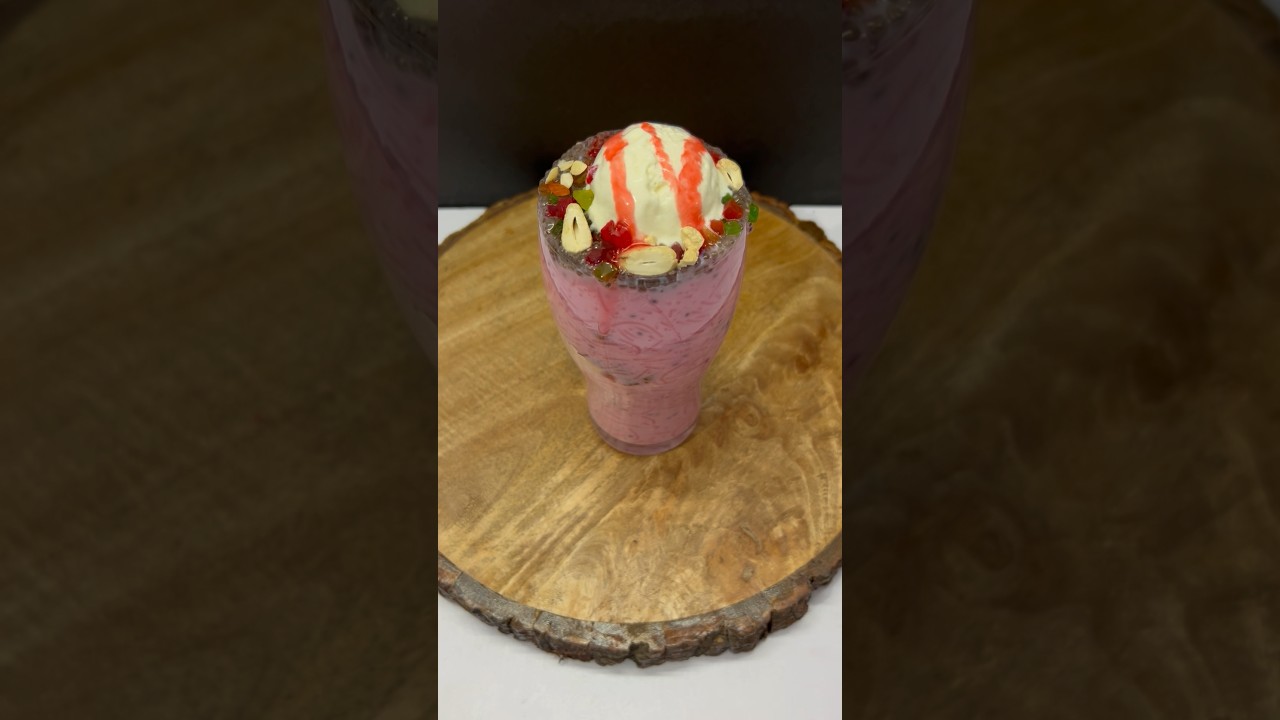 Instant Rose 🌹 Falooda Recipe Asmr #asmr