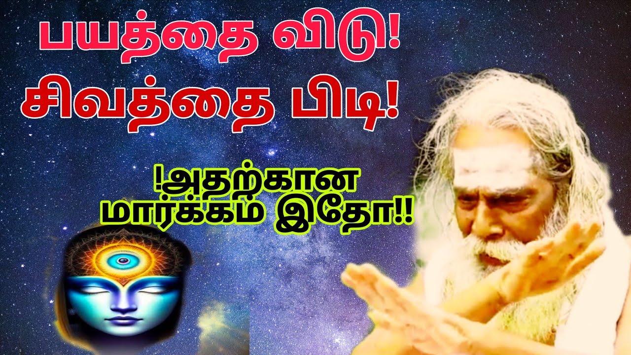 பயத்தை விடு !சிவத்தை பிடி !அதற்கான மார்க்கம் இதோ!!