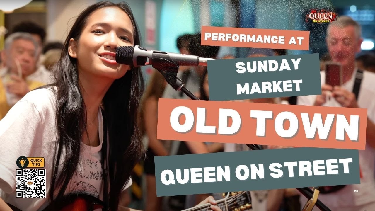 QUEEN ON STREET/ Performance at Sunday Market in Old Town
