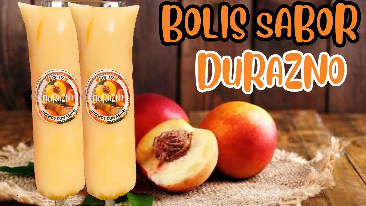BOLIS sabor DURAZNOS CON CON CREMA RECETA para TU NEGOCIO super CREMOSOS los mas VENDIDOS