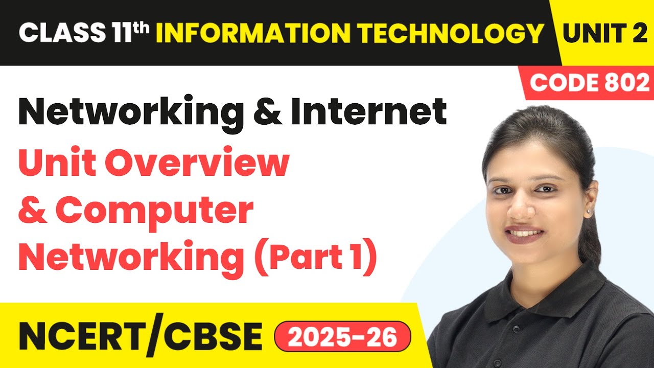 Networking and Internet - Unit Overview & Computer Networking | Class 11 IT Unit 2 (Code 802) Part B