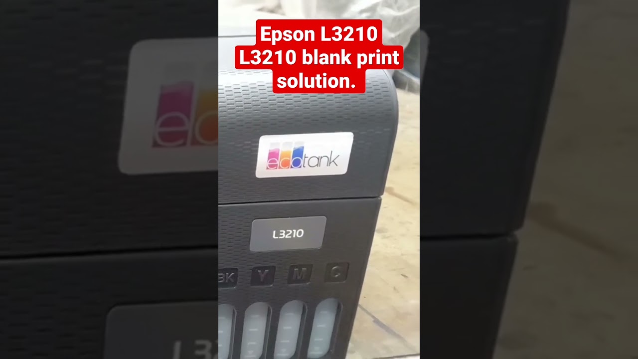Epson L3210, L3250 Blank page print solution #jinitechbd