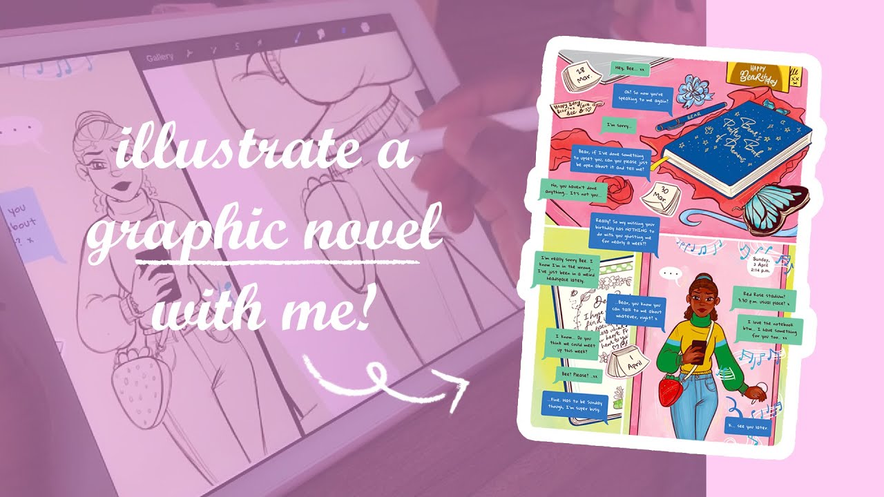 STUDIO VLOG 02 ✿ Draw & colour with me! ♡ February author / illustrator vlog