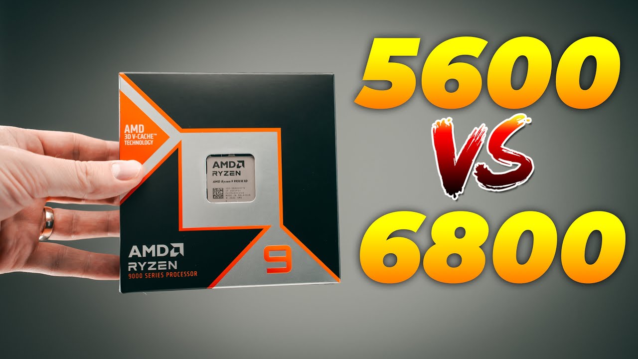You're Wrong About RAM SPEED - AMD Ryzen 9950x3D 5600Mhz vs 6800Mhz XMP