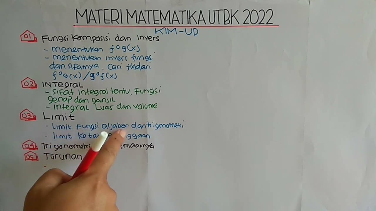 KISI- KISI MATEMATIKA UTBK 2022 |PROGRAM SUKSES UTBK 2022