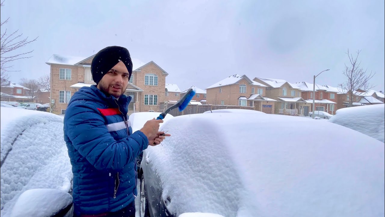 Heavy Snowfall ❄️ in Brampton ⛄️