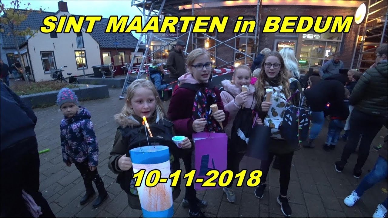 Sint Maarten in Bedum 10-11-2018.
