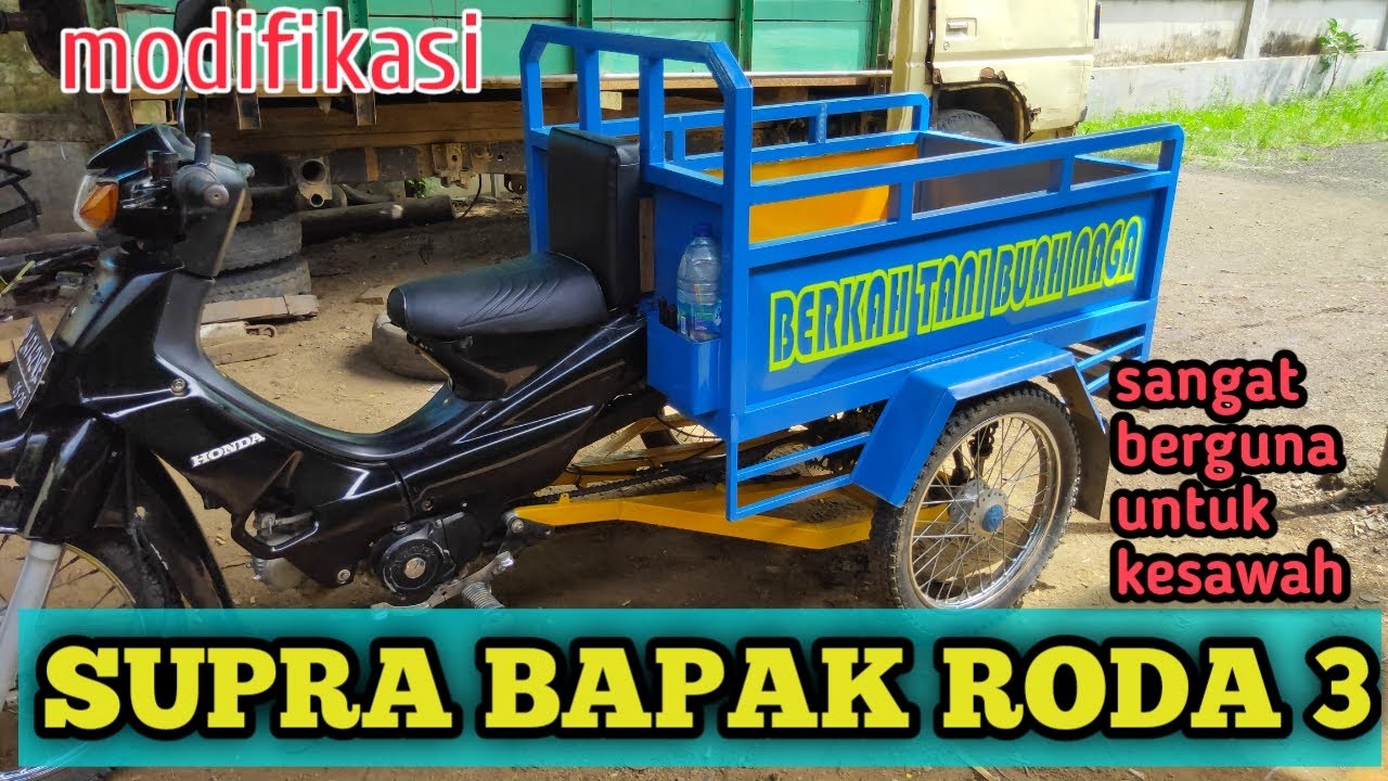 Modif sepeda motor roda tiga