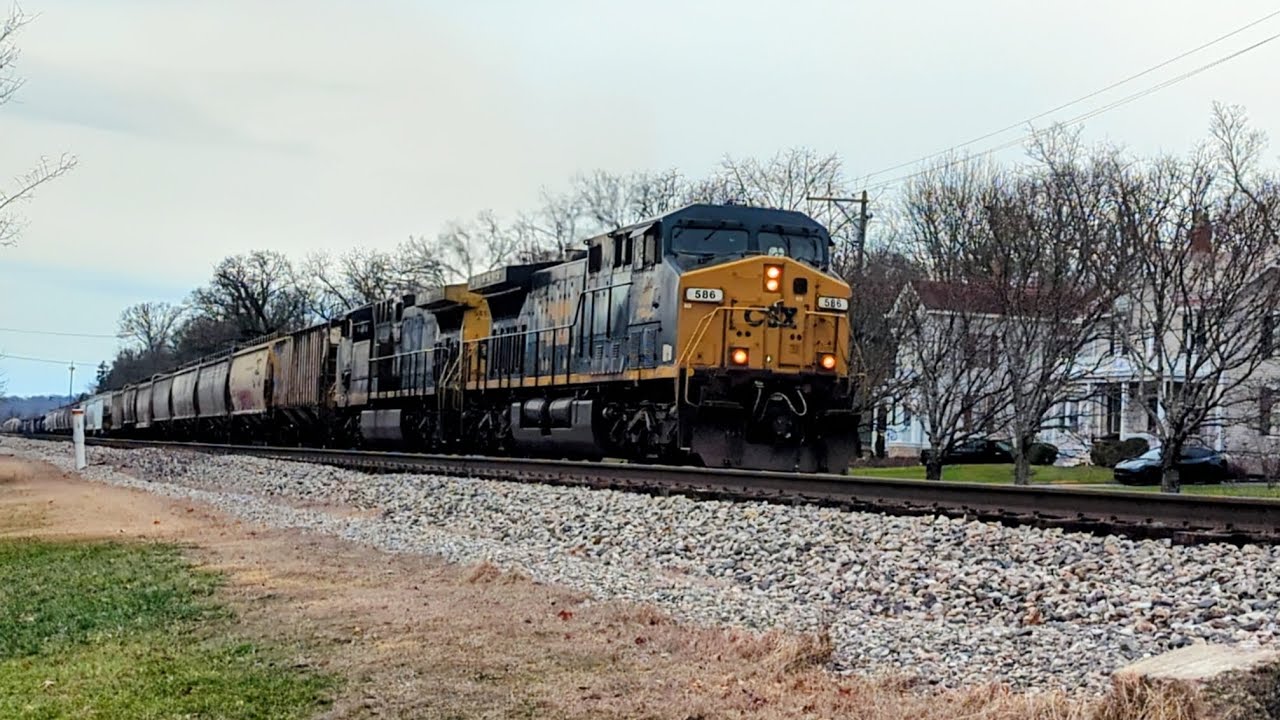 Northbound CSX mixed manifest on track one 