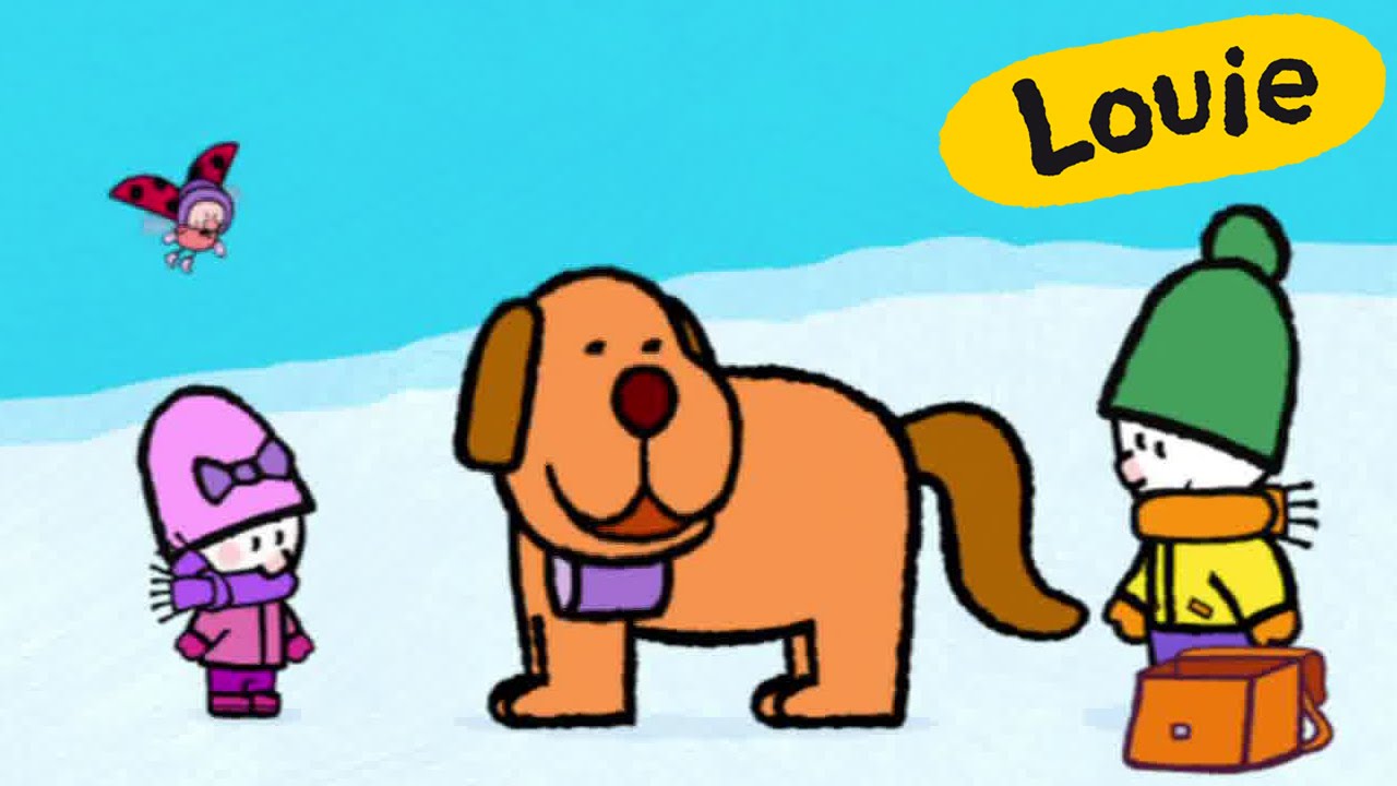 San Bernardo - Louie dibujame un San Bernardo | Dibujos animados para niños