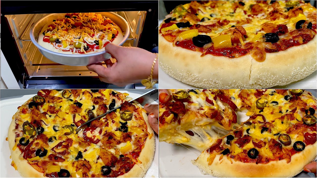 How to Make Pizza In OTG | PizzaHut Style Pizza Recipe | നിങ്ങൾ ആവശ്യപ്പെട്ട വീഡിയോ, ചിക്കൻ പിസ്സ