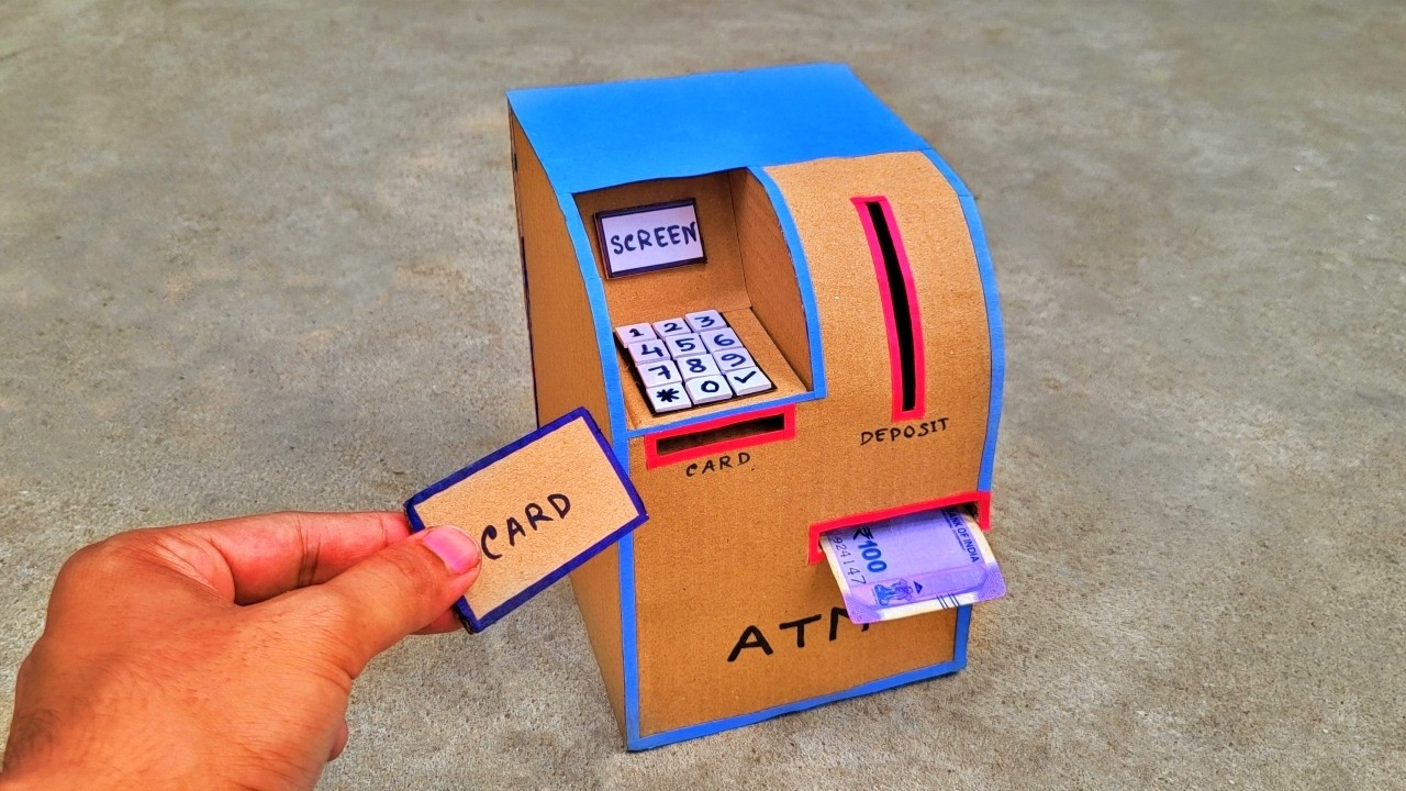 How to make personal ATM at home | Science project working model for school