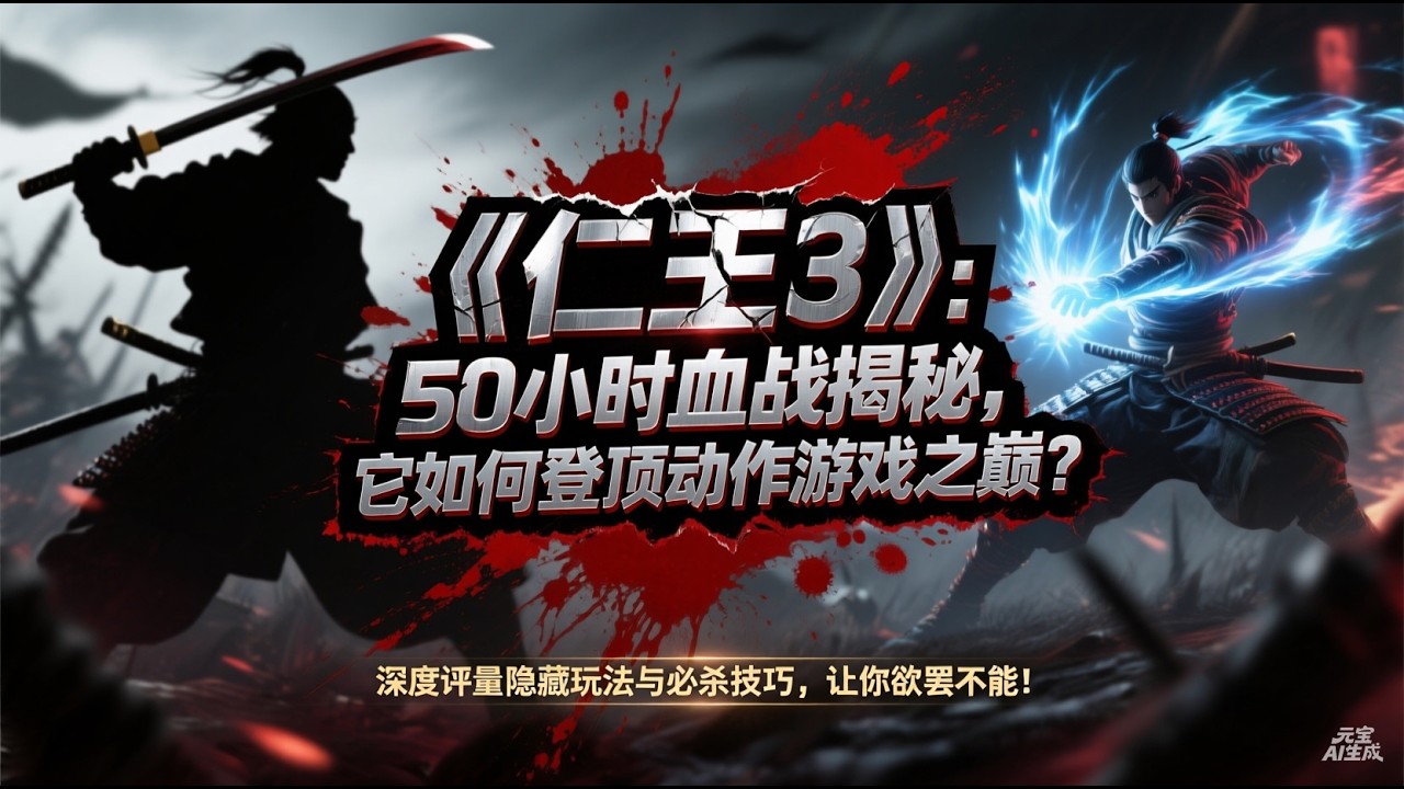 《仁王3》：60小時血戰揭秘，它如何登頂動作遊戲之巔？深度評量隱藏玩法與必殺技巧，讓你欲罷不能！