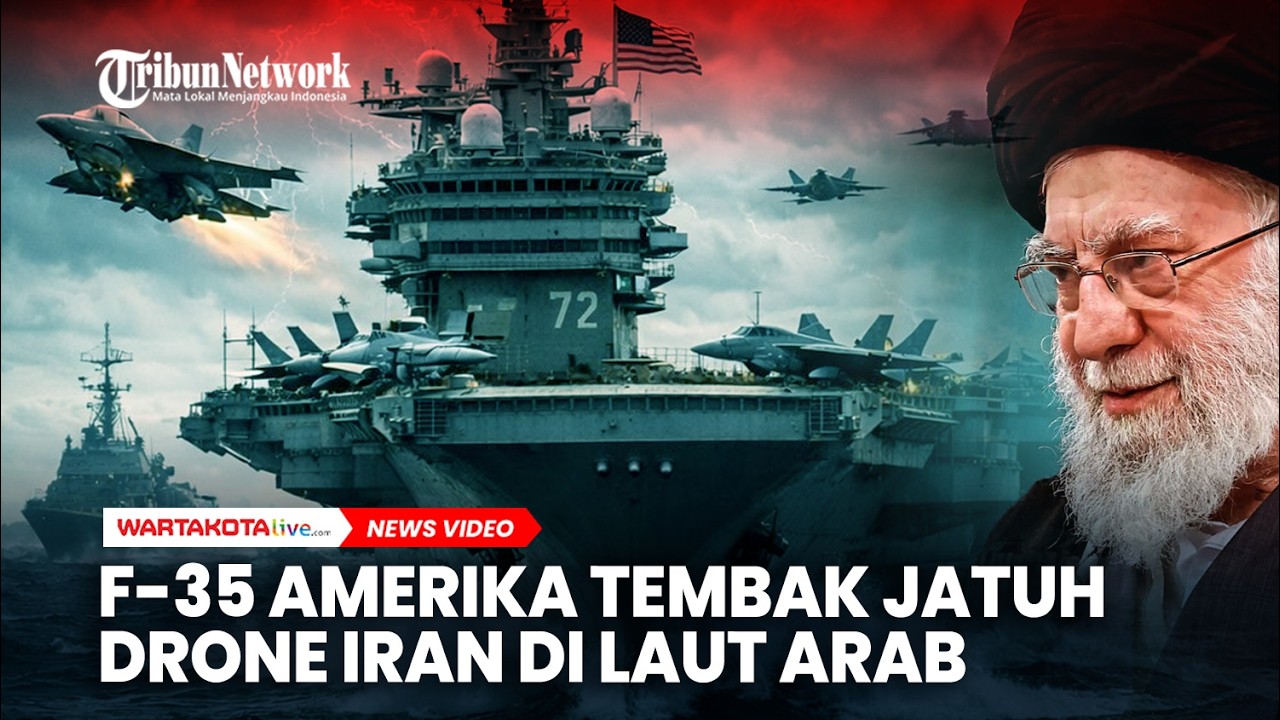 F-35 Amerika Serikat Tembak Jatuh Drone Iran di Laut Arab