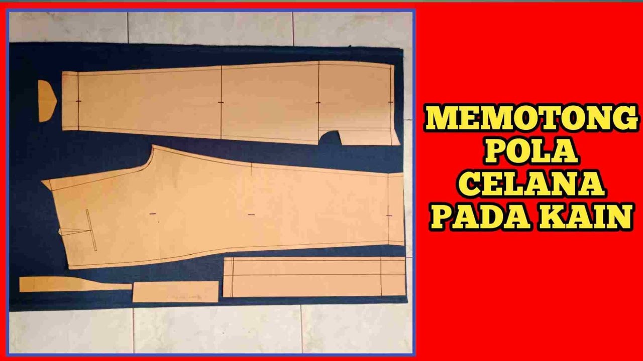 CARA SIMPEL MEMOTONG POLA INSTAN CELANA PADA KAIN MUDAH DI PRAKTEKKAN