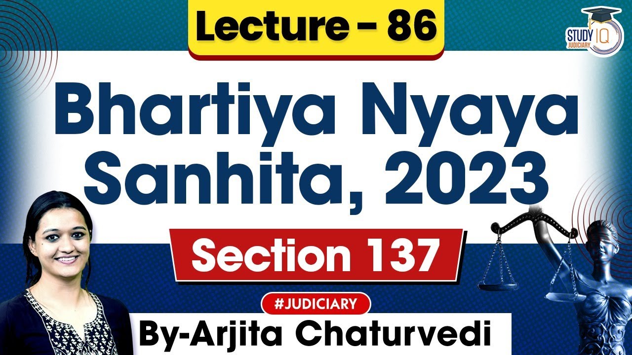 Bhartiya Nyaya Sanhita 2023 | Lec 86: Section 137 BNS 2023 | New Criminal Laws Detailed Lecture