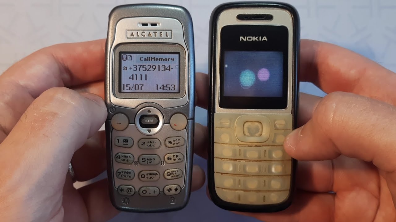 Incoming call & Outgoing call at the Same Time Nokia 1208 + Alcatel