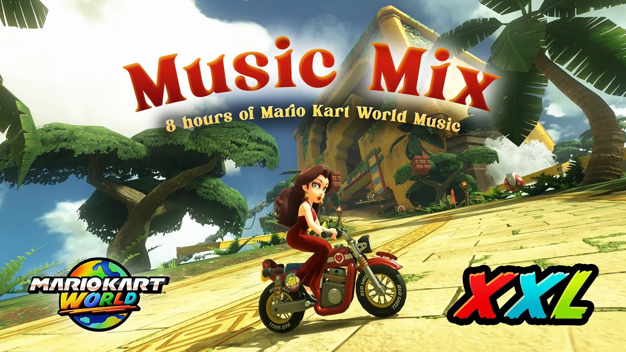 [8 hours] Mario Kart World Music Mix XXL 🔥🛣️ Study/Work/Relax 🎶