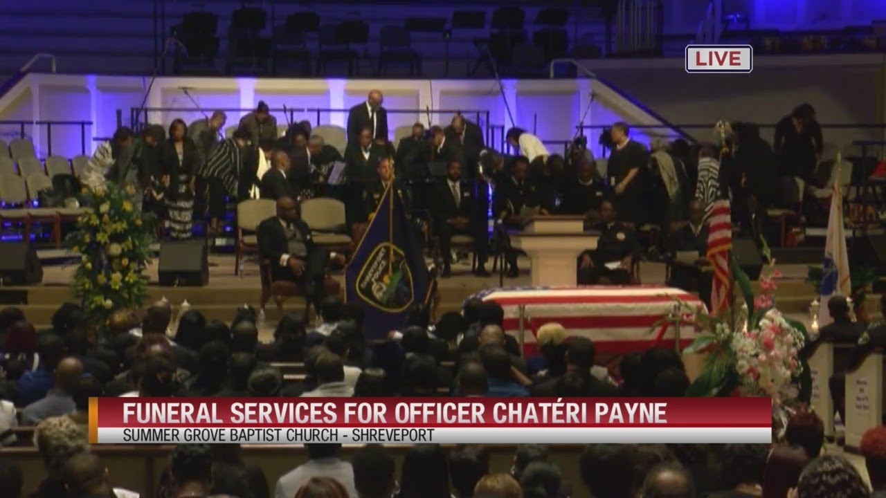 Funeral services for Shreveport Police Officer Chatéri Payne