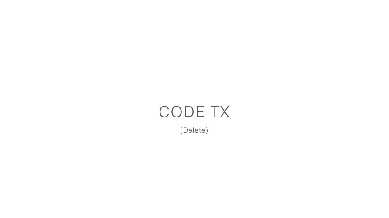 en / CU 230V 1M / Code tx delete