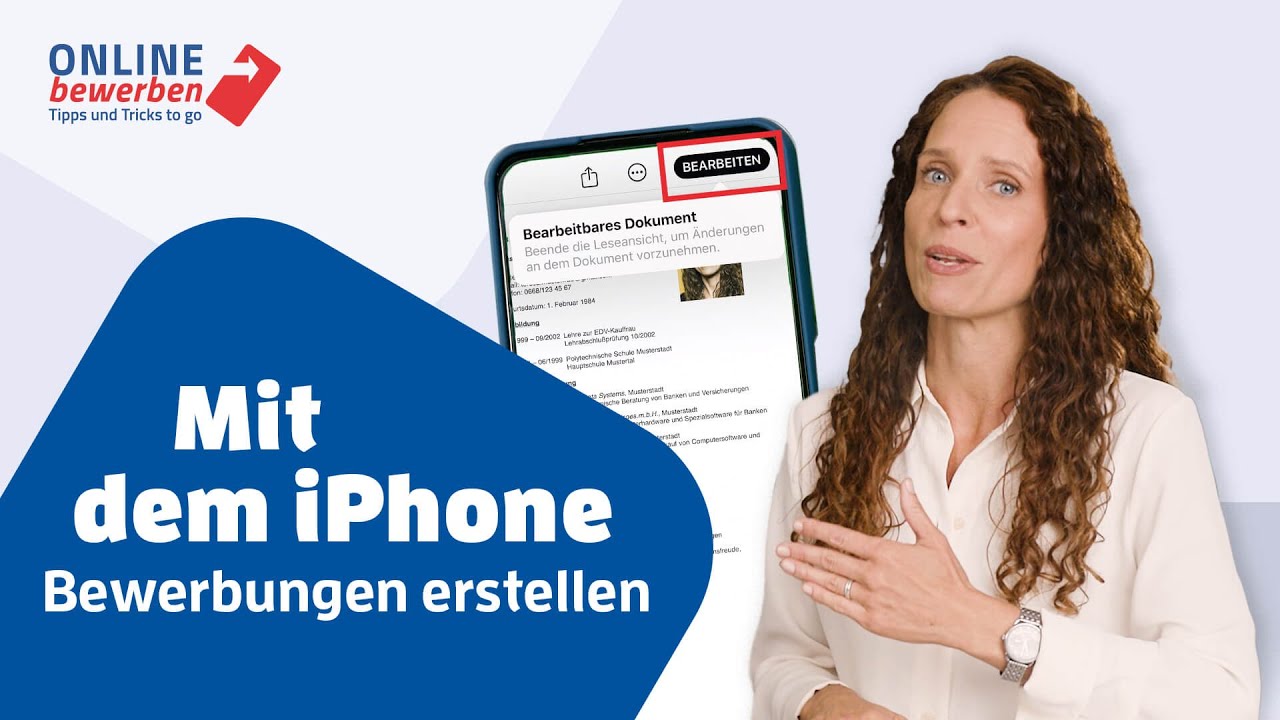 Bewerbung direkt am iPhone schreiben und speichern? Kein Problem!