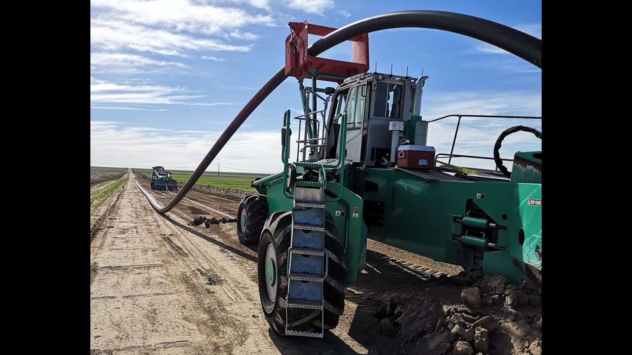 SpiderPlow™ , plowing HDPE Pipelines