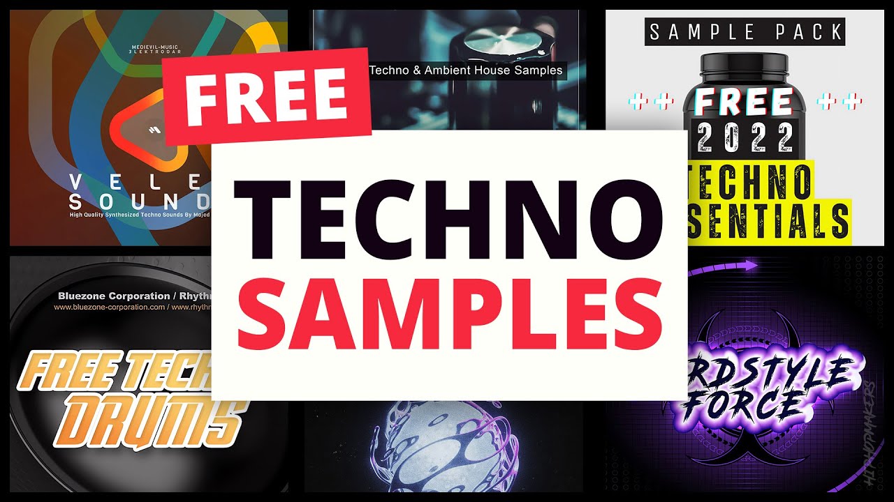 1,400 FREE Techno Samples & Techno Sample Packs