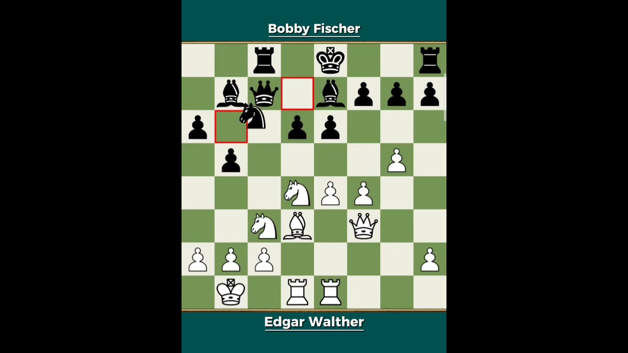 Edgar Walther vs Bobby Fischer ◉ Zürich International Tournament 1959