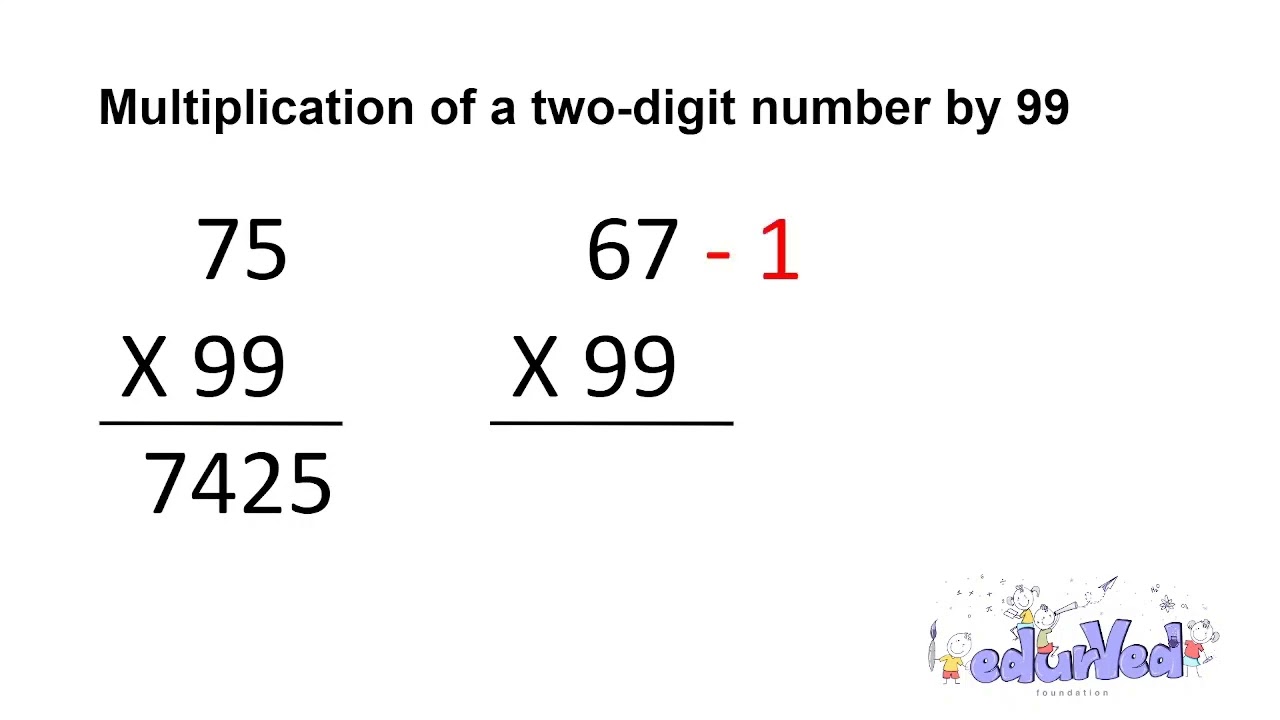 Multiplying a 2-digit number by 99 and more | Vedic Maths | Sujay Jadhav (TIFR, IIA, IITG) | Eng