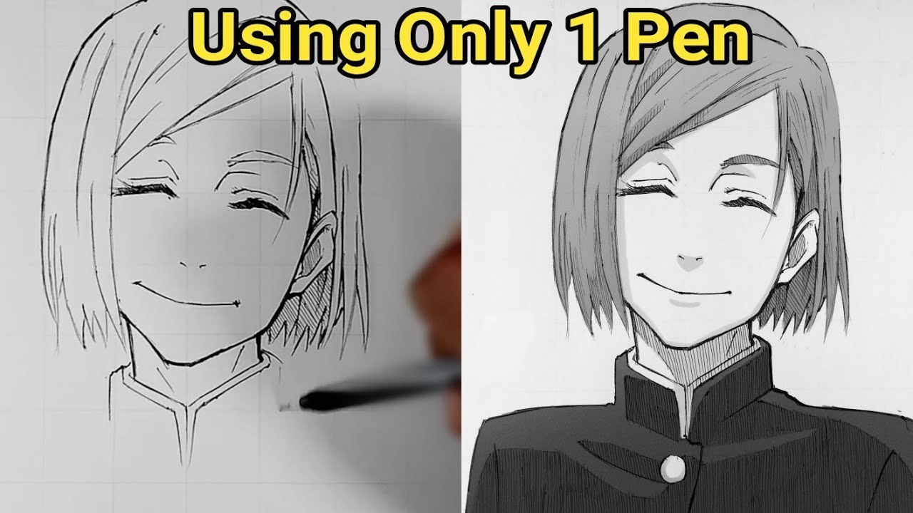 Drawing Kugisaki Nobara Very easy | How to Draw Anime Jujutsu kaisen