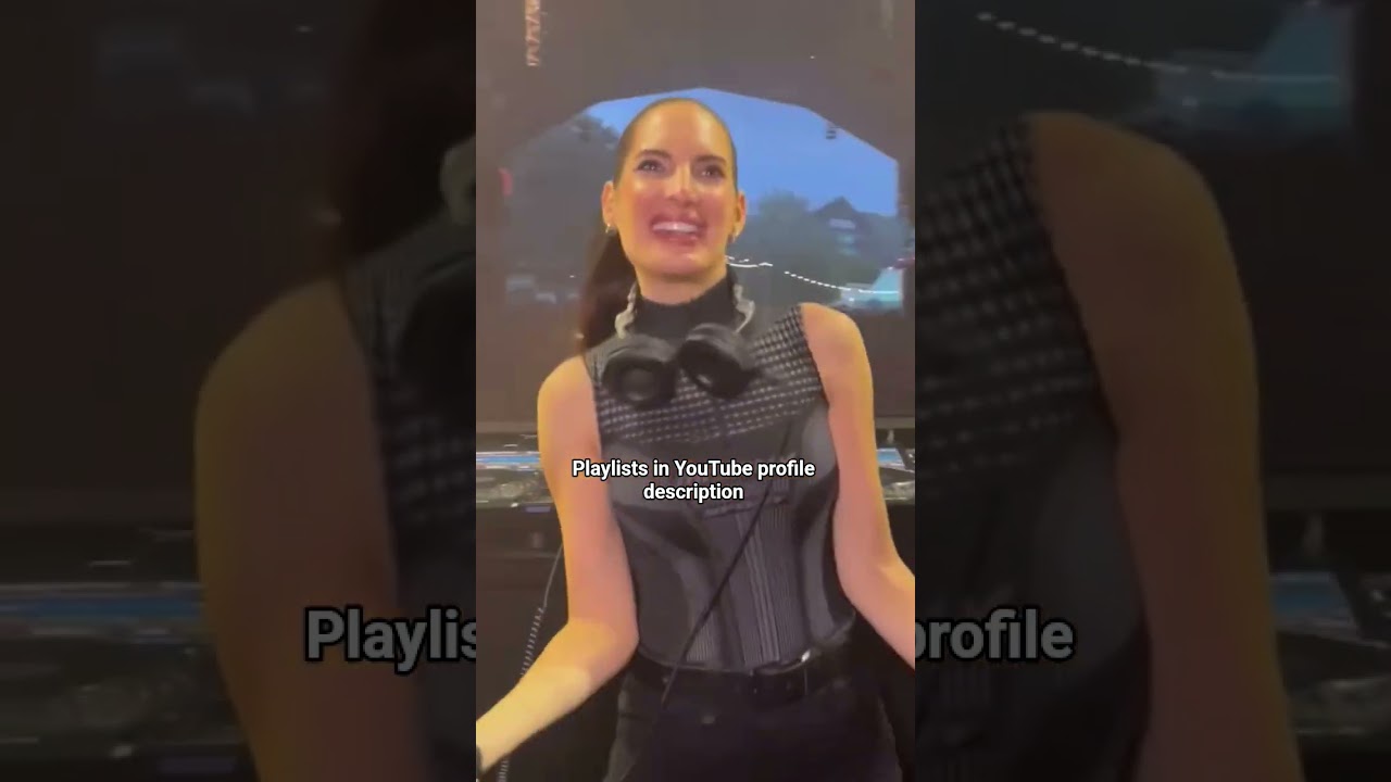 playlists in YouTube profile description 