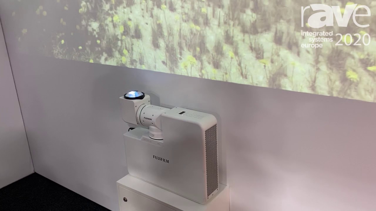 ISE 2020: FujiFilm Shows FP-Z5000 Ultra Short Throw Projector With Rotating Lens and Lens Shift