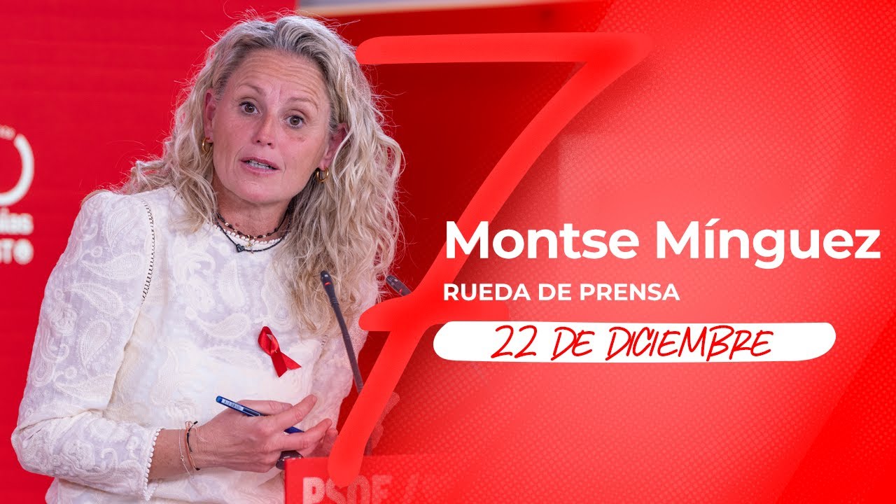 Rueda de prensa de Montse Mínguez