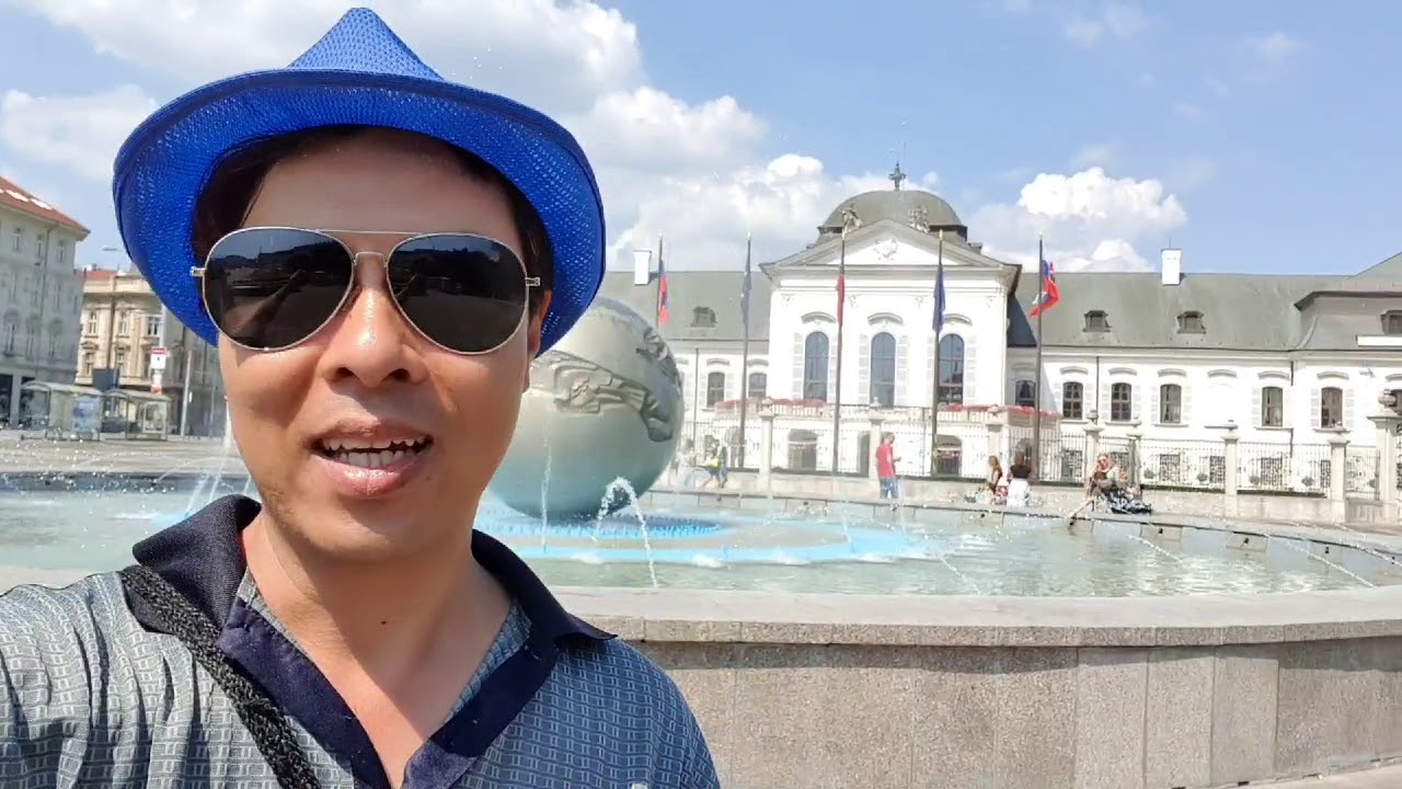 Britislava Slovakia Old Town. Visit to Presidential Palace and Gardens