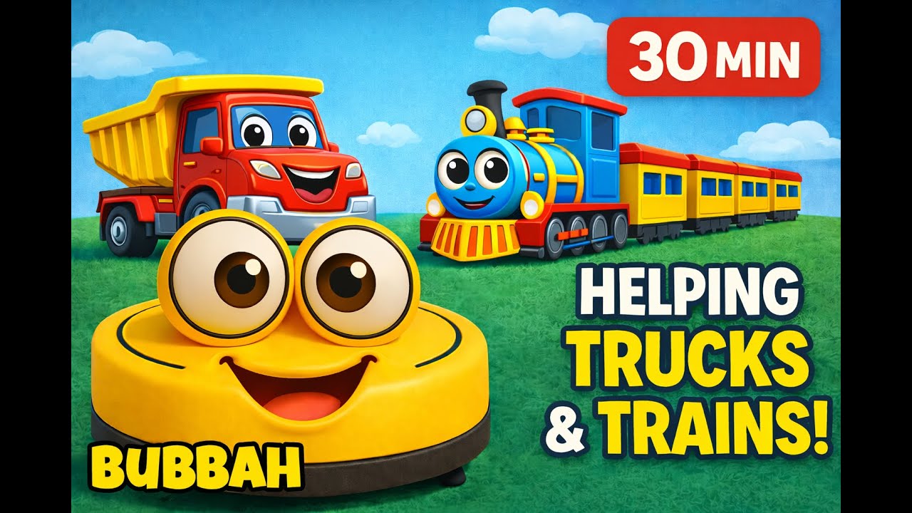 Машины Баббы в работе! 🚗🚂 | 30 минут уборки, грузовики и поезда