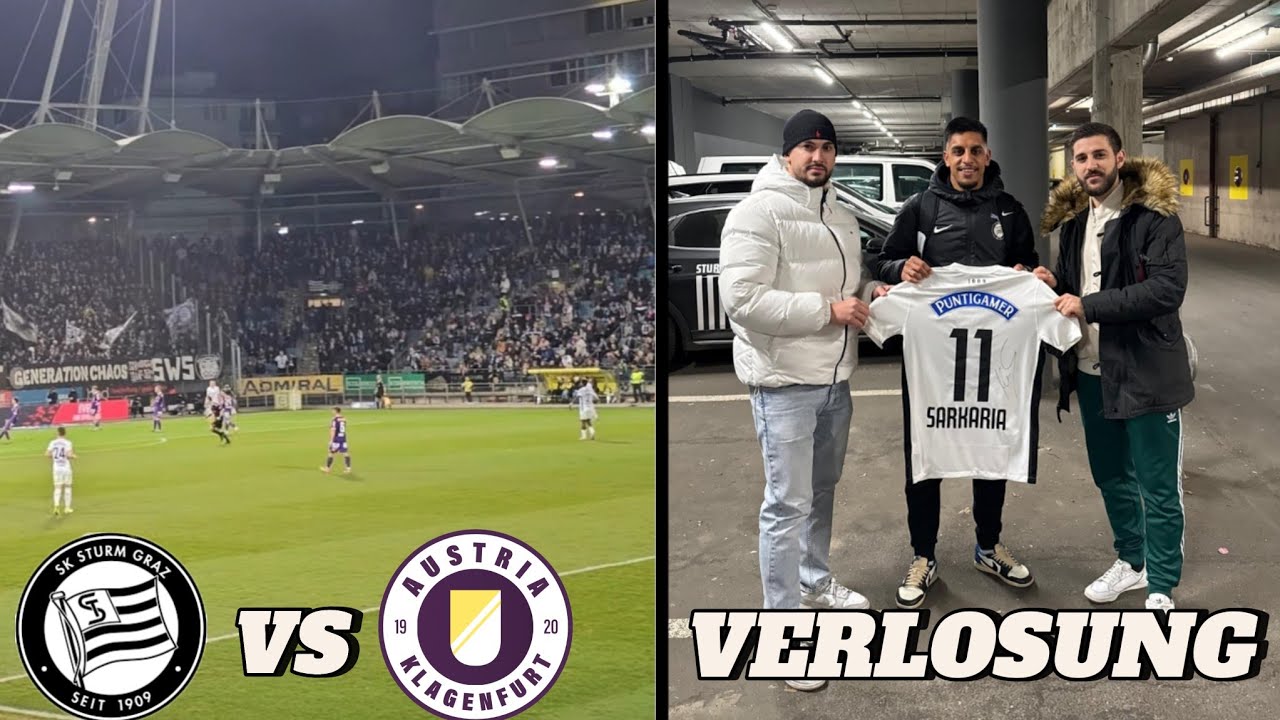 SK STURM GRAZ VS AUSTRIA KLAGENFURT 🏟️⚽ UNGLAUBLICHES SPEKTAKEL 😱🔥( Verlosung )