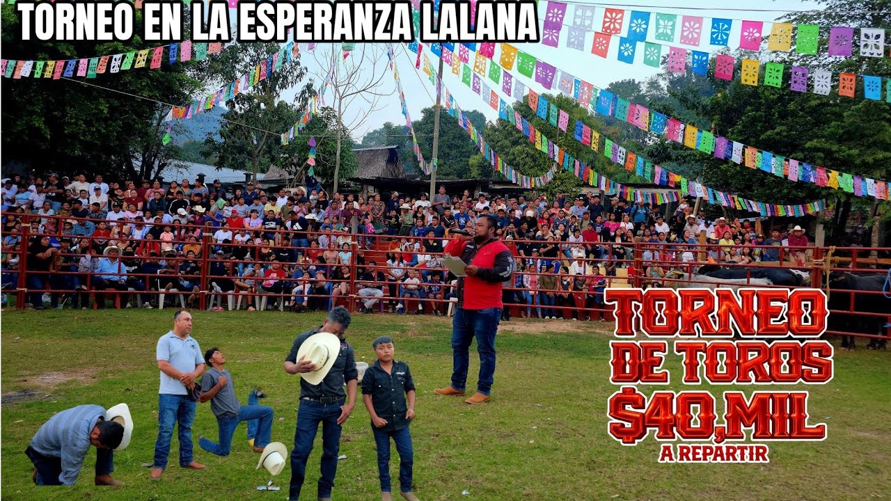 GRAN TORNEO DE TOROS EN LA ESPERANZA LALANA OAX, SE REPARTIERON $40,000. CHARRO ( EN PROBLEMAS )