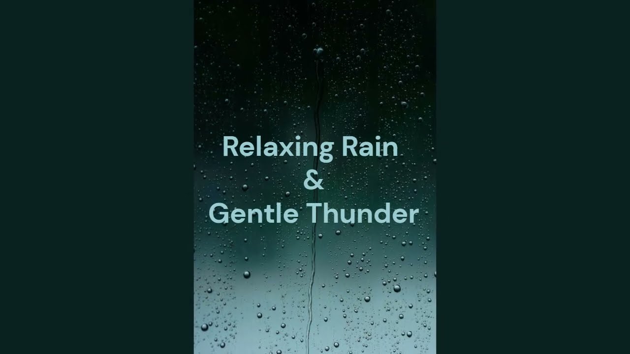 Relaxing Rain & Gentle Thunder | 2 Hours for Deep Sleep & Focus