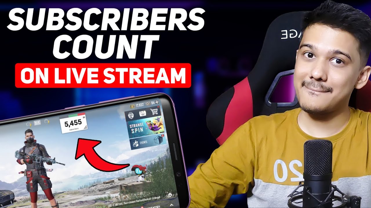 How to Add Live Subscriber Count on Live Stream [ Mobile & PC ]